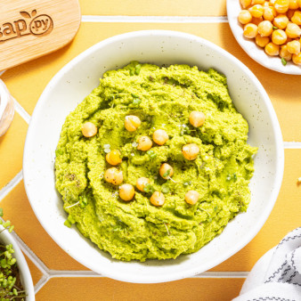 Хумус со шпинатом
