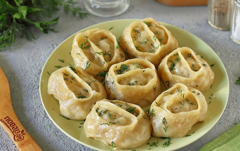 1. Этап. Постные манты с картошкой: Постные манты с картошкой готовы. Приятного аппетита!