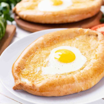 Хачапури по-аджарски без дрожжей