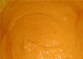 1. Этап. Конфитюр из абрикосов: Блендером измельчить конфитюр до однородной консистенции.