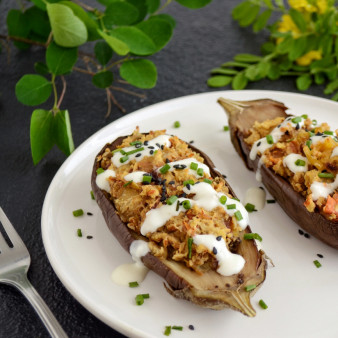 Чечевица с баклажанами