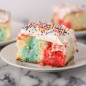 Rainbow Jell-O Poke Cake Recipe