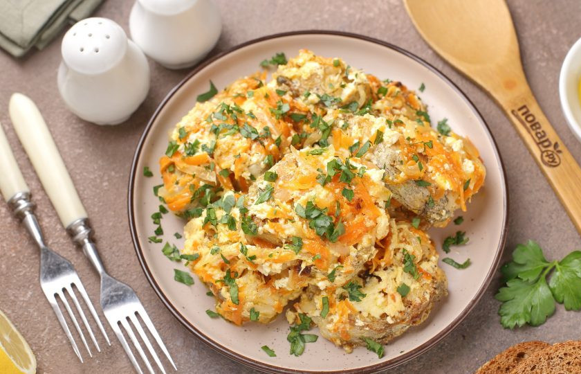 1. Этап. Минтай в сметане в мультиварке: Минтай в сметане в мультиварке готов. Приятного аппетита!