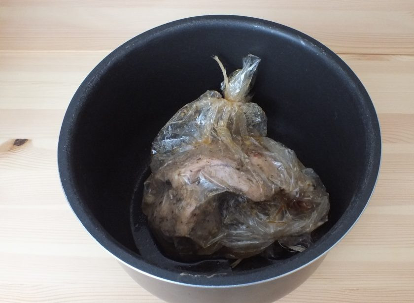 1. Этап. Буженина в рукаве в мультиварке: Процесс 