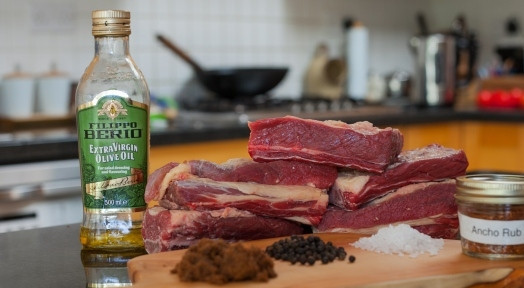 1. Этап. Запечённые говяжьи рёбрышки: Подготовьте все ингредиенты.