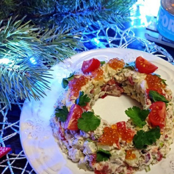 Салат Русские традиции с тунцом