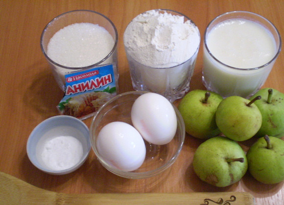 1. Этап. Выпечка из скисшего молока: Подготовим продукты для пирога.