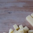 1. Этап. Сырные булочки Эмменталь: Затем прямоугольники порезать кубиками.