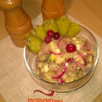 Салат из сельди и картофеля
