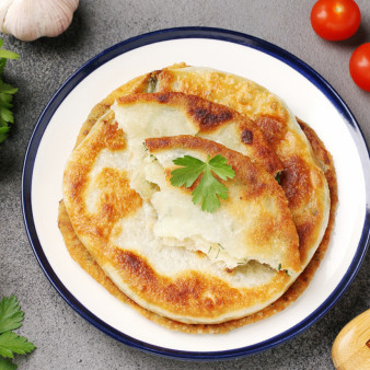 Ароматные чесночные лепёшки