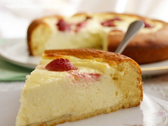 1. Этап. Творожный пирог с бисквитным тестом: Приятного аппетита!