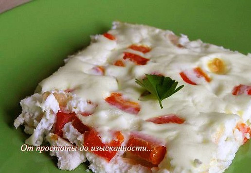 1. Этап. Белковая фриттата с курицей и брынзой: Приятного аппетита!