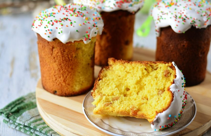 1. Этап. Пышный кулич: Светлой Пасхи!