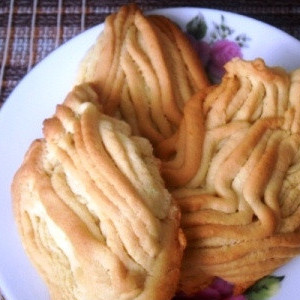 Печенье через мясорубку со сметаной