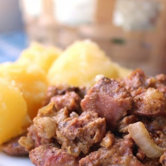 Куриные желудки по-деревенски