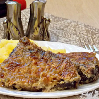 Запеканка из вареной говядины