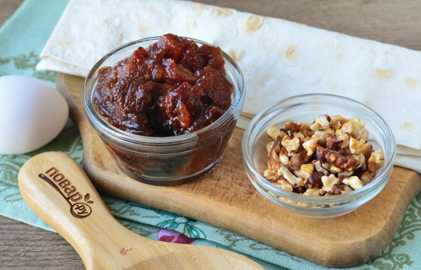 1. Этап. Рулет из лаваша с вареньем: Подготовьте все ингредиенты.