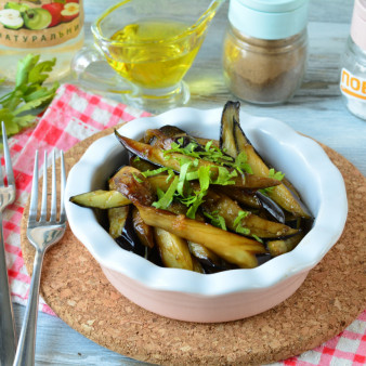 Баклажаны маринованные в соевом соусе