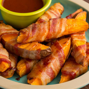 Bacon-Wrapped Sweet Potato Fries