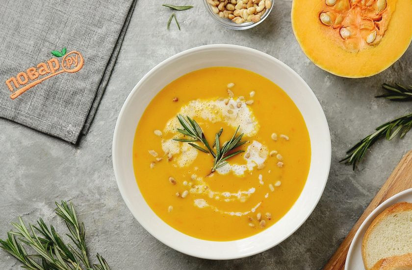 1. Этап. Австрийский тыквенный суп: Австрийский тыквенный суп готов, приятного аппетита!