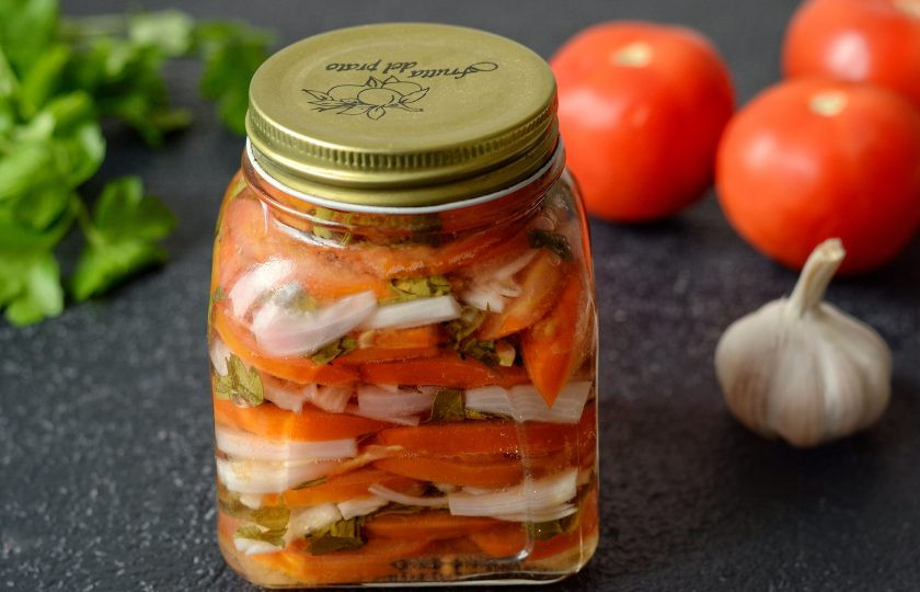 1. Этап. Салат из красных помидоров на зиму: Салат из красных помидор готов!