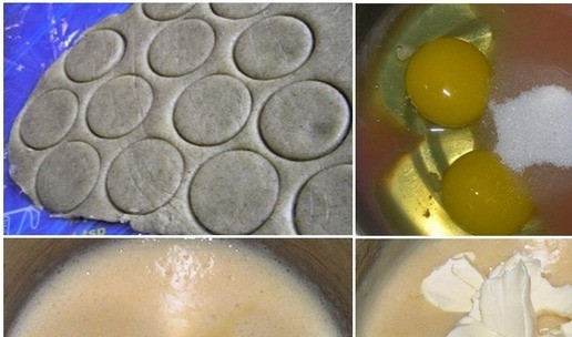 1. Этап. Праздничный Крокембуш: Приготовьте грейпфрутовый крем. Для этого выжмите сок из грейпфрута. В кастрюльку выложите яйца, сахар и грейпфрутовый сок, поставьте на медленный огонь, постоянно взбивая венчиком, пока не пойдет густой пар. Снимите с огня, немного остудите, добавьте нарезанное кусочками сливочное масло, перемешайте, взбейте около 10 минут. Уберите в холодильник на несколько часов.