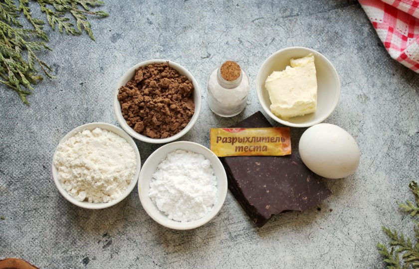 1. Этап. Брауни Джейми Оливера: Подготовьте все необходимые ингредиенты для приготовления брауни от Джейми Оливера.
