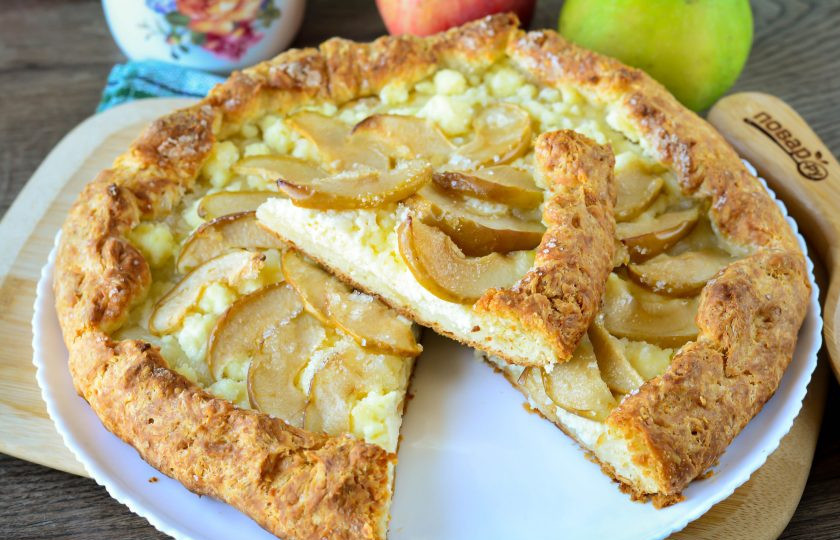 1. Этап. Галета с яблоками и творогом: Приятного аппетита!