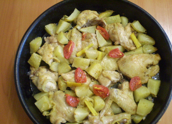 1. Этап. Курица с картошкой и овощами в духовке: 6. Готово!