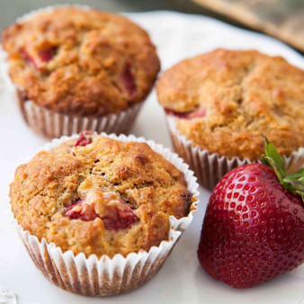 Strawberry Oatmeal Muffins