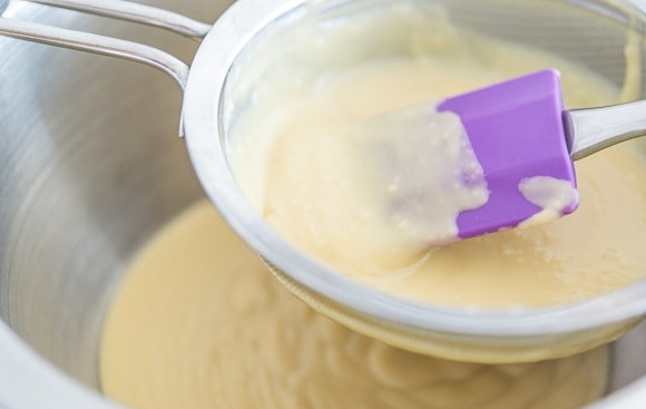 1. Этап. Будино: 6. Далее тёплую массу перетрите через сито, чтобы не было комочков.