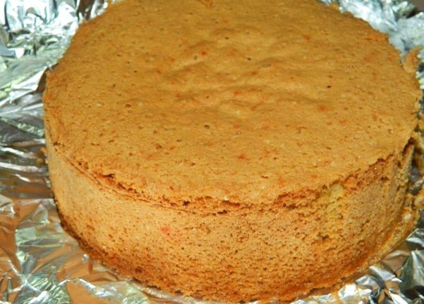 1. Этап. Ванильный бисквит на майонезе: Готовый бисквит остудите и используйте по назначению.