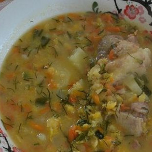 Гороховый суп со свининой в мультиварке