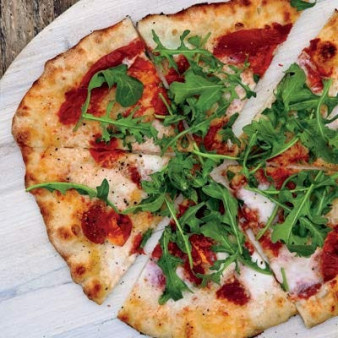 Sun-Dried Tomato and Arugula Pizza