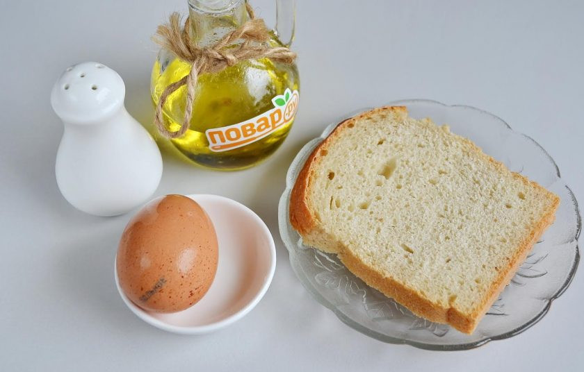 1. Этап. Яичница по-французски: 1. Для начала подготовьте все нужные ингредиенты.