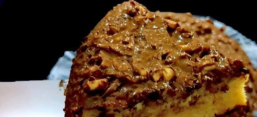 1. Этап. Шоколадно-банановый пирог на сковороде: Немного остудите и подавайте к столу! Приятного аппетита!