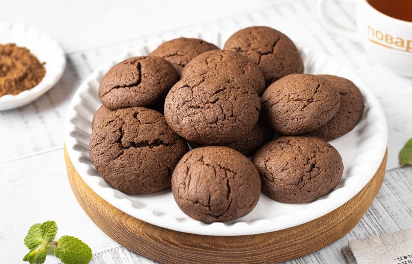 1. Этап. Печенье с кэробом: Печенье с кэробом готово, приятного вам аппетита!