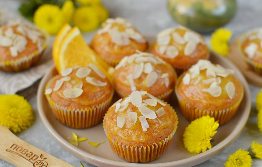 1. Этап. Тыквенные кексы: Приятного чаепития!