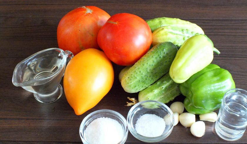 1. Этап. Салат Зимняя сказка на зиму: Подготовьте необходимые ингредиенты.