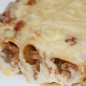Каннеллони с фаршем под сыром
