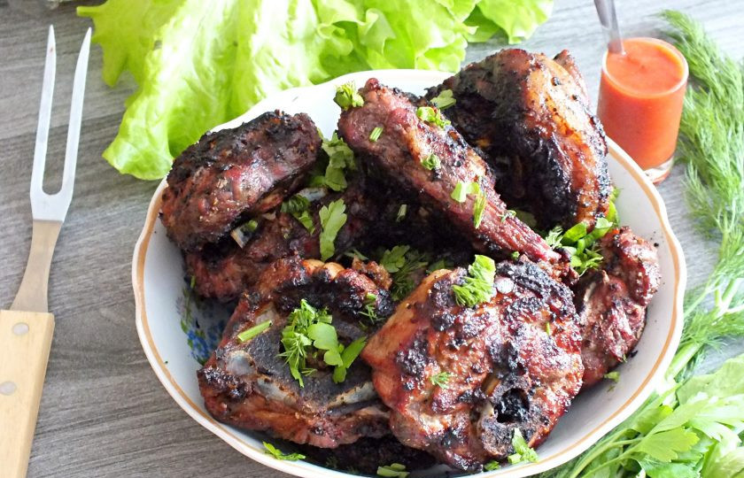 1. Этап. Шашлык из баранины с луком: Приятного аппетита!