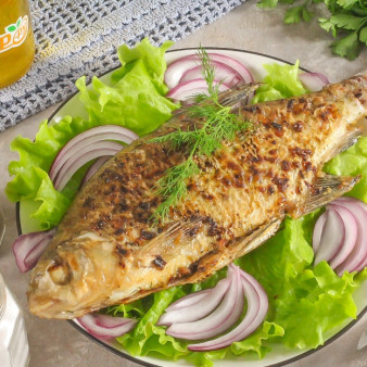 Жареный лещ на сковороде