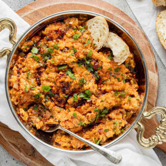 Menemen (Turkish Scrambled Eggs and Tomatoes)