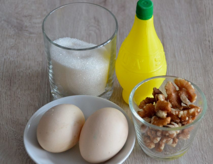 1. Этап. Безе с начинкой внутри: Подготовьте ингредиенты.