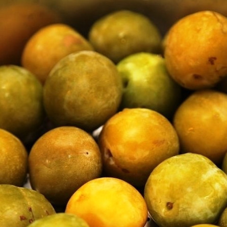 1. Этап. Маринованные сливы: Мариновать можно любые сливы, однако лучше всего подходят сорта желто-зеленой, плотной сливы. Обрабатываем сливы - промываем, удаляем хвостики.