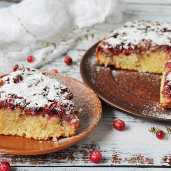Бостонский клюквенный пирог