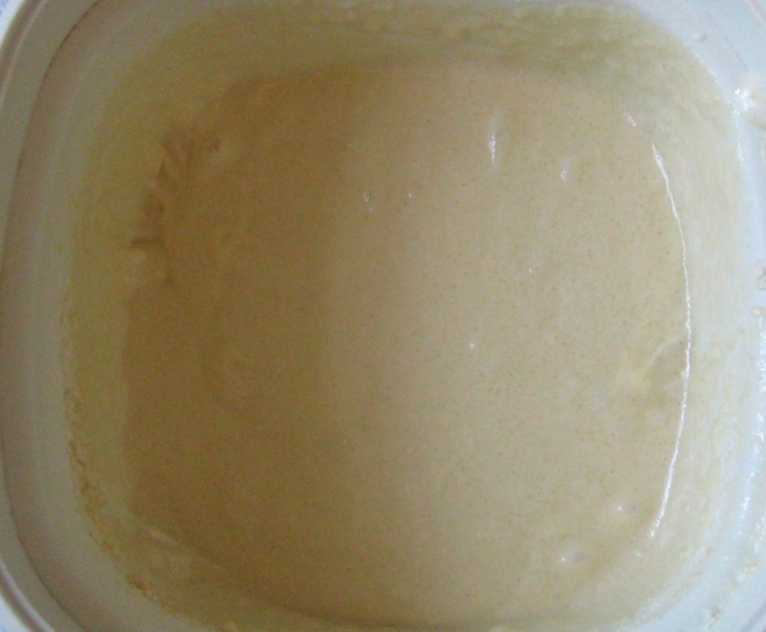 1. Этап. Тесто для трубочек: Тщательно перемешиваем все миксером до однородной массы! Тесто готово!