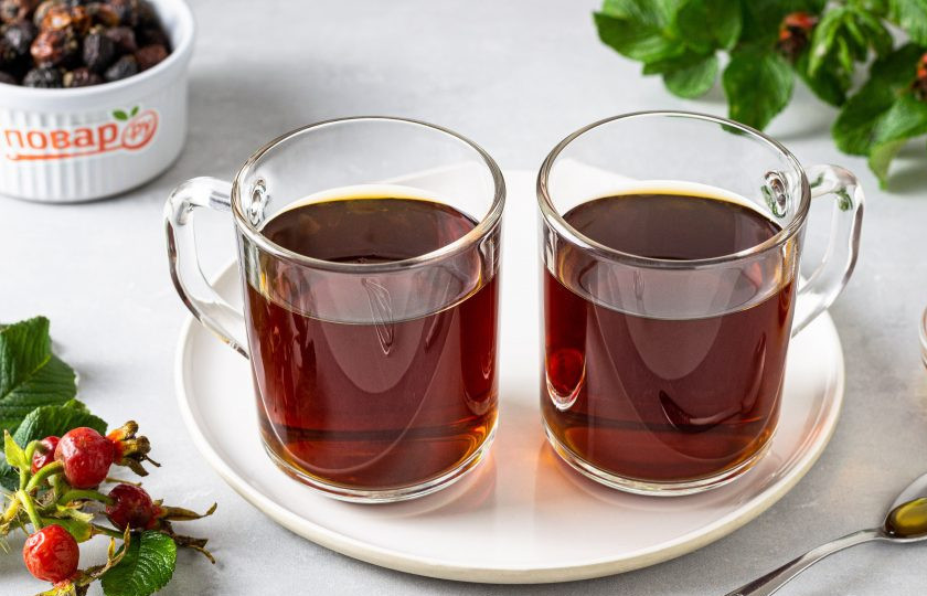 1. Этап. Напиток из шиповника: Перед подачей добавьте подсластитель по вкусу. Напиток из шиповника готов!