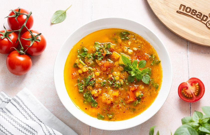 1. Этап. Суп с чечевицей: Суп с чечевицей готов, приятного вам аппетита!