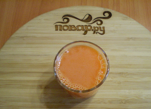 1. Этап. Морковный сок для похудения: 4. Перелейте в стаканчик и пейте свежеприготовленным. Приятного!